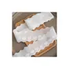 5,5cm Branco/Alperce Coração Macio de Linha de Algodão Tecido de Algodão Solúvel em Água Renda de Bordado Artesanal DIY Acessórios de Decoração para Roupas