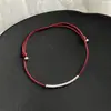Pulsera Pequeña de Círculo de Plata de Ley 925 para Mujer, Diseño Sencillo de Tejido Hecho a Mano, Joyería de Mano Personalizada de Moda y Versátil B6709