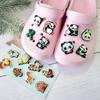 Lindos Animales Serie Zapatos con Agujeros Funda para Teléfono Móvil Botón Decorativo DIY Accesorios Hechos a Mano PVC Goma Suave Zapatos Flor Hebilla para Zapatos