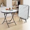Mesa Redonda Plegable Mesa Cuadrada Pequeña Alquiler de Apartamento Pequeño Mesa Plegable para el Hogar Alquiler Casa Mesa de Comedor Plegable