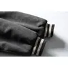Davic Jaqueta Baseball de Lã e Algodão Estilo Retro Americano Preppy de Inverno para Estudantes Masculinos e Femininos Gola Reversível Roupa de Fora My030