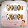 Peças de Arte para Unhas Olho de Gato Estampa de Leopardo Hot Girl Feitas à Mão 10 Peças Patch de Unha com Diamante Venda Quente Glitter Unhas Vestíveis