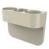 Portavasos Tres en Uno para Coche, Estante de Almacenamiento Multifuncional para Coche, Relleno de Espacio para Coche con Portavasos, Soporte para Teléfono, Caja de Almacenamiento