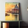 Pintura sem Moldura de Paisagem Transfronteiriça Pintura para Pendurar no Quarto Pintura em Tela Pintada com Spray Núcleo Pintura Decorativa para Sofá Simples na Sala de Estar Fábrica