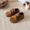 Zapatos Birkenstock para Niñas 2026 Otoño Nuevo Estilo Zapatos Mary Jane Suela Suave para Bebé Zapatos Pequeños de Cuero Zapatos Casuales de Boca Baja para Niños Pequeños