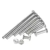 Remaches de acero inoxidable 304, cabeza plana, remaches macho y hembra, tornillos de bloqueo, remaches para libros de cuentas, remaches para libros de recetas, M2M3M4-M8