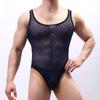Chaleco ajustado de encaje para hombre sexy de una pieza triángulo ropa interior sexy para hombre capa base para hombre ropa interior de perspectiva E682