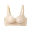 Sujetador push-up de encaje para busto pequeño, transpirable, espalda bonita, soporte lateral para senos auxiliares, anti-caída, realce, ajustable, ropa interior cómoda