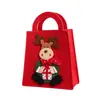 Bolsa de Fieltro Navideña Estilo Tiktok Transfronteriza, Bolso de Mano de Fieltro Creativo para Regalo de Nochebuena para Niños