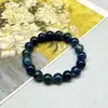 Pulsera de ágata rayado estilo nuevo con cuentas redondas, unisex, disponible para transmisiones en vivo, dropshipping, precio de puesto callejero 10 yuanes