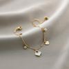 Pulseira Yunyao Inoxidável Mais Vendida Internacionalmente em Aço Titânio para Mulheres com Trevo de Cinco Folhas e Incrustação de Diamante, Personalidade Estilo Ins, Galvanoplastia a Vácuo 18K
