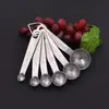 Set de horneado cuchara medidora de acero inoxidable juego de 9 piezas báscula de cocina medidor cuchara para condimentos cuchara medidora de extracción profunda juego de tazas medidoras