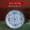 Prato de Cerâmica Esmaltada tamanho pequeno Prato Jingdezhen Estilo Palácio Chinês Prato de Cerâmica Hotel Prato para Ossos