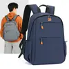 Mochila de Negócios Masculina, Grande Capacidade, Bolsa Leve para Laptop, Mochila Simples à Prova d'Água para Trabalho e Viagem