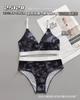 Terno de roupa íntima estampada sexy francesa de estilo de alta qualidade, sutiã feminino respirável e macio europeu e americano, top tubo anti-luz