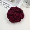 Flores de Hilo de Rosa Artificial Tejidas a Mano Listas para el Día de la Madre, Día del Maestro, Festival del Bote del Dragón y Otras Festividades; Al por mayor