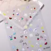 Lindas Pegatinas para Uñas de Piano 5D en Relieve Estéreo Dibujos Animados Infantiles Patrón DIY Pegatinas de Arte para Uñas Joyería Estilo Sl