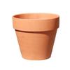 Macetas de terracota roja al por mayor de fábrica con platillos, macetas de arcilla absorbentes de agua y transpirables de varios tamaños para jardines y balcones.