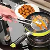 Clip para freír de acero inoxidable resistente a altas temperaturas, clip multiusos para pan, colador de aceite, clip para muslos de pollo frito, clip de pantalla de filtro, artefacto de filtro de aceite