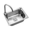 Venta al por mayor del fabricante Fregadero de cocina de un solo tazón Fregadero pequeño de una ranura Juego de fregadero Lavabo para lavar verduras Fregadero para lavar platos Fregadero de acero inoxidable 5040