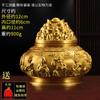 Estátua Colecionável de Cobre do Deus da Riqueza com os Deuses das Cinco Vias, Wenbi, Gan, Shu, Wu, Zhao Gongming e Guan Gong