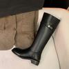 Botas Largas para Mujer con Tacón Grueso y Suela Gruesa, Botas Altas de Monta, Nuevas Botas de Moda Otoño e Invierno 2026, Botas Largas por Encima de la Rodilla