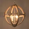 Suministro Transfronterizo de Candelabros de Madera Estilo Country Americano para Sala de Estar, Comedor, Dormitorio, Escalera, Iluminación de Tiendas de Ropa, Estilo Retro