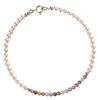 Pulseira Fina de Turmalina Natural Feminina Pérola Shijia Design de Verão Pulseira de Nicho Presente para Namorada Atacado
