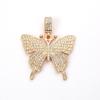 Accesorios de joyería semiacabados creativos personalizados, colgante de mariposa con forma de rayo, accesorios de ropa, pendientes de aleación nuevos