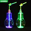 Atacado do Fabricante Garrafas com Lâmpada LED Descartáveis Garrafas Plásticas Transparentes para Bebidas, Suco, Chá de Leite, Garrafas em Formato de Cabaça com Tampas Flip