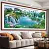Pintura decorativa de pared de fondo para sofá de sala de estar, pegatinas de pared autoadhesivas, pintura de paisaje, 3D tridimensional, mural de papel tapiz para el hogar y todo
