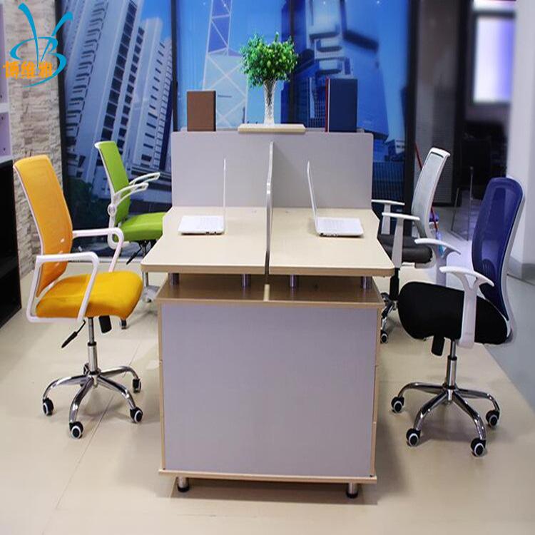 厂家办公室卡座 办公屏风桌 简约时尚四人位职员工位