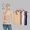 Verano Talla Grande Gordo mm Camisola Sin Costuras de Seda de Hielo para Mujer Top Corto Suelto Top Tubo Íntimos Cuello en V Camiseta Base