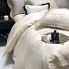 Juego de cama minimalista moderno para dormitorio, de algodón Tencel, bordado, de seda suave, de cuatro piezas