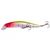 Isca Minnow de 10 Cores 9,5cm/8,5g Isca Artificial Biônica Isca Dura de Plástico Equipamento de Pesca para Arremesso de Longa Distância com Esferas Sonoras