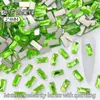 2*4mm Retangular Manicure Colorido Fundo Plano Formato Especial Decoração de Manicure Material para Unha Usável Diamante de Manicure Xiaohongshu