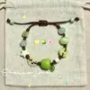 Paraíso de Manzana Verde para Verano Pulsera Verde Fresca Pulsera Auricular para Diario