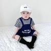 Mono de Verano para Bebé Súper Lindo a la Moda para Niños y Niñas Ropa Exterior para Bebé Moda Tirante Falso Manga Corta Traje de Escalada de una Pieza