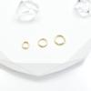 Accesorios de joyería diy cobre chapado en oro real anillo cerrado material hecho a mano anillo cerrado accesorios anillo de cobre anillo muerto