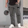 Edición Especial Transfronteriza (Fábrica de fuentes) Pantalones Cargo de Múltiples Bolsillos para Hombre, Pantalones Casuales Rectos Sueltos para Exteriores de Primavera y Otoño