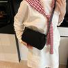 Versión Coreana Nicho Primavera de Alta Gama Trendy Bolso Almohada para Mujer Bolso de Mano Esmerilado Retro Commuter Hombro Cruzado Bolso Pequeño