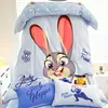 Judy Mickey Tamanho Grande Espessado Leite Fleece Conjunto de Quatro Peças Infantil Princesa Coral Fleece Capa de Edredom Lençol de Cama Conjunto de Três Peças Roupa de Cama