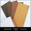FCS Fiber Paper Clothing Label Tag Lavagem Kraft Paper Suture Soft Loop Satchel Packaging Books