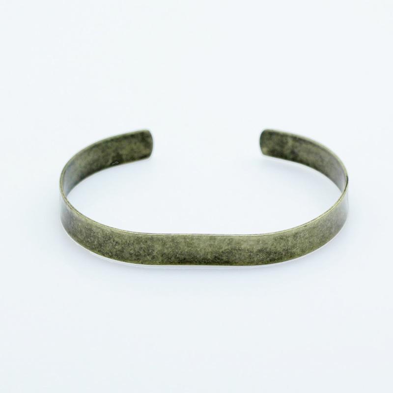 雅缤 厂家现货供应批发 情侣手镯 C形开口平面光面手镯YB26407