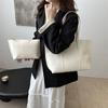 2025 Nuevo Llegada Vintage Minimary Moda Viaje Estiloso Gran Capacidad Texturizado Portátil Bolso Tote de Hombro para Mujeres