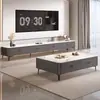 2026 Novo Gabinete de TV de Chão para Sala de Estar Casa Apartamento Pequeno Sensação de Luxo Leve Combinação de Mesa de Centro e Gabinete de TV