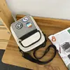 Bolsa de Ombro Simples para Casal 2024 Novo Estilo Estilo Workwear Pequena Bolsa Quadrada Marca Tendência Estilo Hong Kong Bolsa Transversal Bolsa para Celular Porta-Moedas