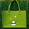 Bolsa Tote de Feltro Bolsa de Presente Personalizada Bolsa de Mão Feita à Mão