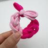 Banda para el cabello tejida a mano, nueva banda para el cabello con lazo de dopamina de verano, cola de caballo, tocado de cuerda para el cabello duradero