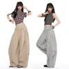 Pantalones de Verano para Mujer 2026 Diseño Fruncido con Cordón Pierna Torcida Nuevo Estilo Adelgazante Casual Sueltos Delgados Pantalones Globos
